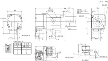 MR-JE三菱伺服電機(jī)HG-KNJ-S100各系列外形尺寸圖